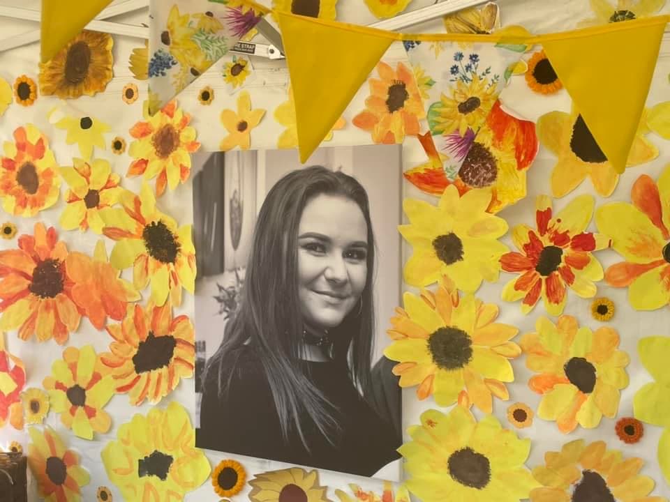 Beth Childs sunflower wall Beths Sunflowers