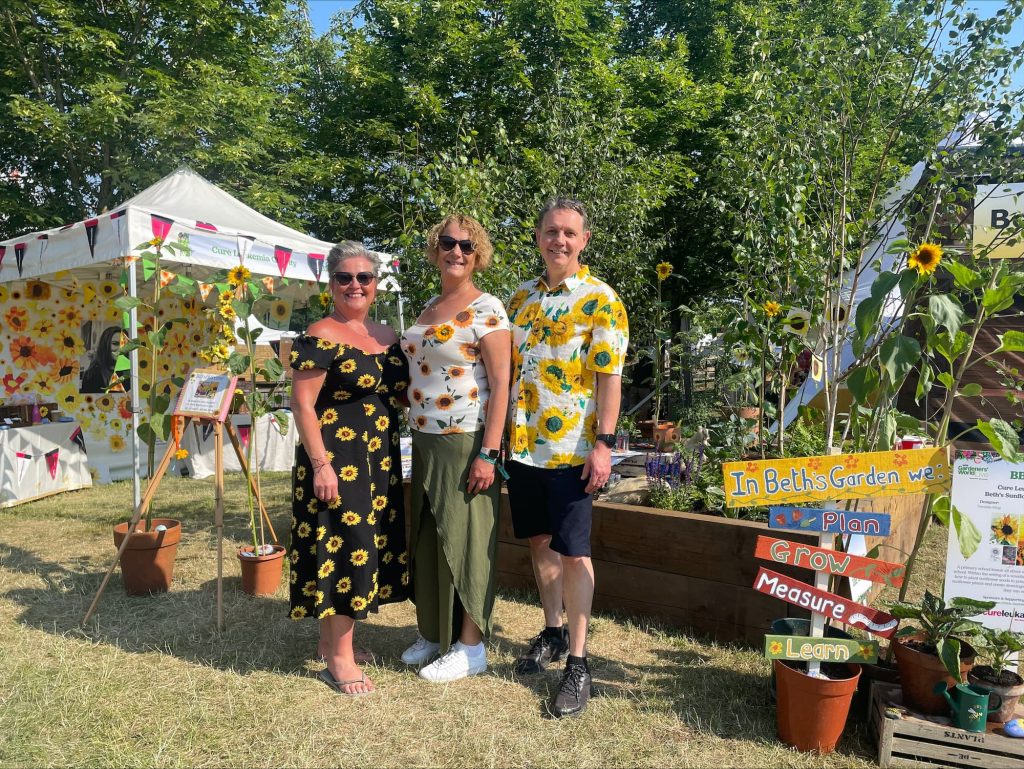The team at the garden AC, Justine Hand and Steve Bell