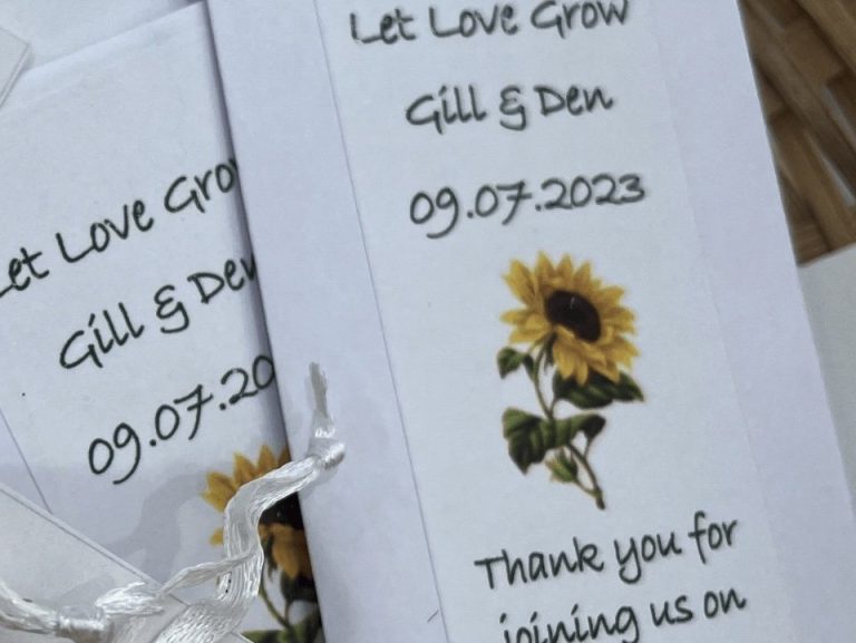 Wedding Envelope Beths Sunflowers