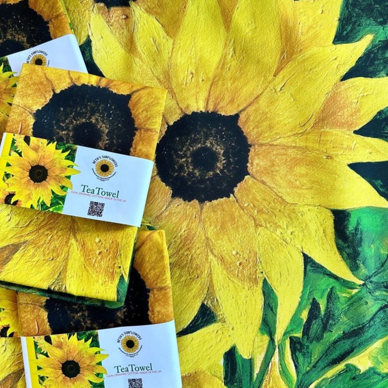 Tea Towels Beths Sunflowers