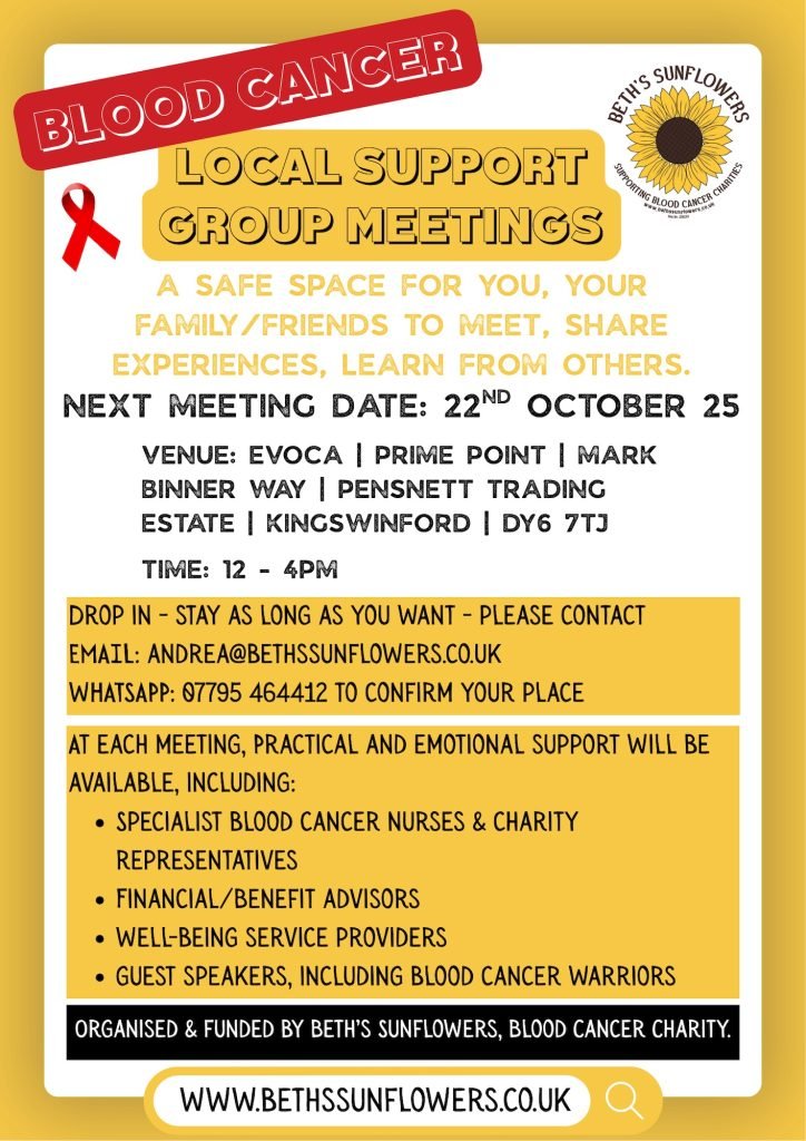 Blood Cancer Support Group - Beth's Sunflowers
