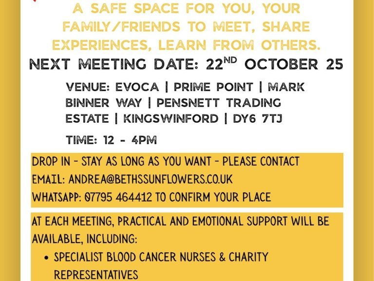 Blood Cancer Support Group - Beth's Sunflowers