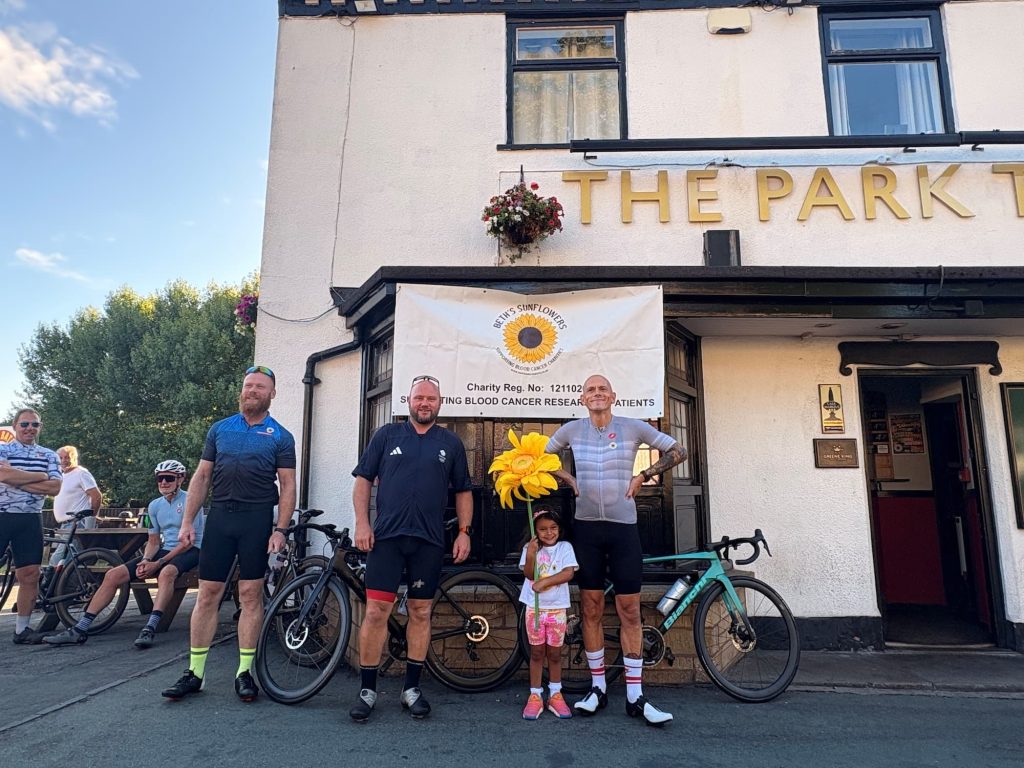 Charity Bike Ride 1 Beths Sunflowers