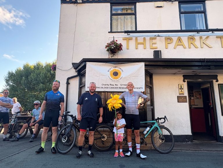 Charity Bike Ride 1 Beths Sunflowers