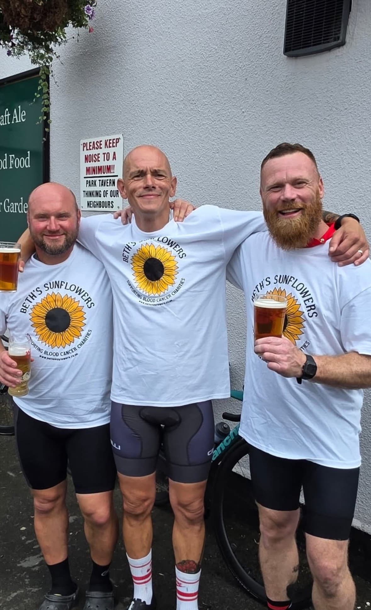 Charity Bike Ride 2 Beths Sunflowers