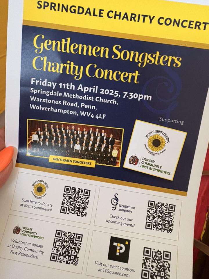 Dudley Gentlemen Songsters concert 3 Beths Sunflowers Dudley Gentlemen Songsters concert 3 Beths Sunflowers